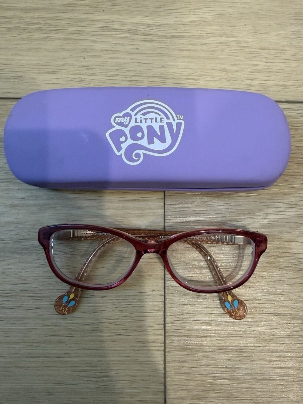 Hasbro My Little Pony Laughter Eyeglasses Frame Kids Pink Full Rim 48-15-130